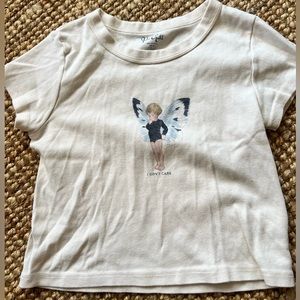 John Galt Brandy Melville Fairy Cropped Tee!!